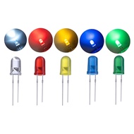 LAFVIN 25pcs 5mm LED Diode LED Light LED Bulbs 5Colors for Arduino DIY Light Emitting Diode
