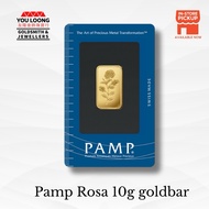 Youloong Suisse Pamp 10gram(10g) Minted Gold bar 999.9GOLD(Rosa Collection)