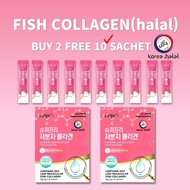 [Haru Wellbeing] Halal Superpre Low Molecular Fish Collagen for 1 Month (2g x 30 Sticks/Box) with Korea Halal Cert