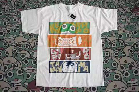 Keroro shirt japanese streetwear harajuku style long or short sleeves