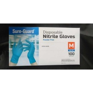 SURE - GUARD DISPOSABLE NITRILE GLOVES (Powder Free)