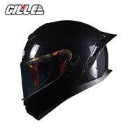 Gille helmet Motorcycle full face original dual visor full face helmet woman and men with Bps/Icc （free visor）883 plain