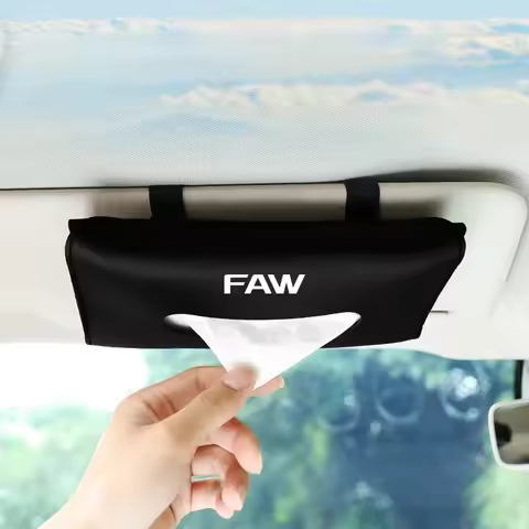 Car Sun Visor Tissue Box Auto Accessories For FAW V5 X80 B50 Besturn X40 T77 V2 Vita F5 V70 D60 J6 F