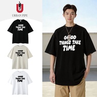 URBAN PIPE YH77 Korean Hiphop Tee | M-3XL Unisex | 230g Cotton Oversized | Logo Print | Summer Stree