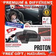 (5-Yrs Warranty) PROTON SAMURAI SHADES Magnetic Sunshade PERSONA IRIZ SAGA EXORA X70 X90 X50 S70 PRE