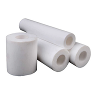 {dfthg} 1Pc White PTFE Tube Bar Polytetrafluoroethylene Hollow Plastic Pipes PTFE Rod Environment-fr