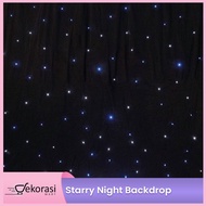 Starry Night backdrop/Lampu backdrop/Dekorasi Dinding/Lampuhias//dekorasi pesta/dekorasi pernikahan/