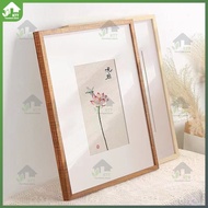 KTT[Customizable Size]A2 A3 A4 Wooden Photo Frame Large Size Puzzle Frame [Without Gasket]