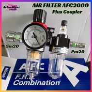 Air Filter Regulator atau Saringan Kompresor Model Afc2000 Afr2000 Ar2000 1/4 Filter Spray Gun