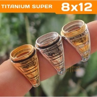 D3W SUPER OVAL TITANIUM RINGRing 8x12