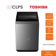 Toshiba AW-UK1150HM(SG) 10.5KG Fully Auto Washer Top Load Washing Machine AWUK1150HM Mesin Basuh