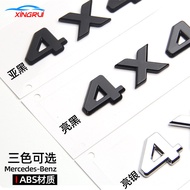 Suitable for Mercedes-Benz G-Class 4x4 Car Logo G500 Modified 4 by 4 Rear Tail Sticker Word Mark G55
