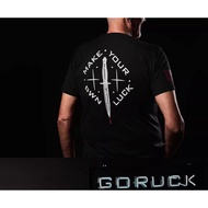 GORUCK Tribe Men's and Women's Fitness Crossfit Training 100% Cotton Skull Print Short Sleeve T-Shir