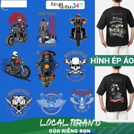 [Ironed, heat pressed image] Ironed image Biker Style B9