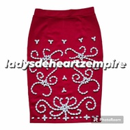 Skirt Buriek Panjang Bergetah Duyung Borneo Motif Corak Cowrie Shell Original Tradisional Siap Jahit