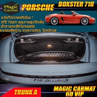 Porsche Boxster 718 2016-รุ่นปัจจุบัน Convertible(เฉพาะถาดท้ายแบบA) ถาดท้ายรถ Porsche Boxster 718 20