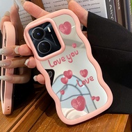 HP Phone Case For VIVO Y16 Y35 5G Y56 5G Y02s Case Candy Heart pink Macaron Softcase Silicone Case J