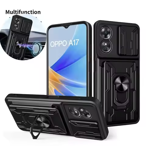 Case For OPPO A56 5g A58 4g A78 5g A79 5g F19 F19 Pro K10 4g Slide Stand Ring 360 Magnetic Camera Mi