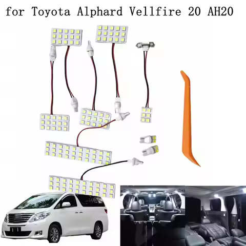 Car Accessories LED Bulb Interior Reading Door Light Kit For Toyota Alphard Vellfire 20Series 2008-2