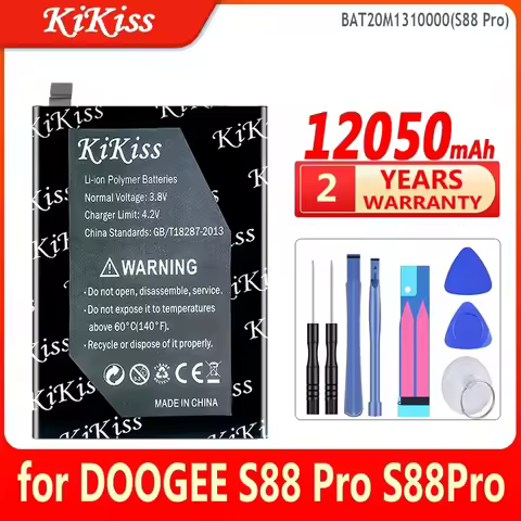 12050mAh KiKissl Battery BAT20M1310000 (S88 Pro) for DOOGEE S88 Pro S88Pro High Capacity