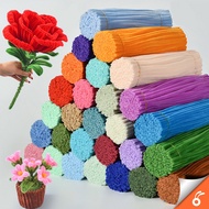 6252 CHENILLE STEMS [26 Colors] 100pcs 8mm (Thick) Colorful Wire/Flower Wire Craft/Kawat Bulu/DIY Kr