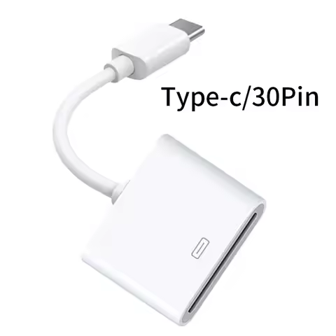 for Apple's 30pin Female to USB 3.1 Type-C USB-C Sync Data Charging Adapter Cable Cell Phone OTG Ada