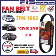 FIS Gaido Fan Belt Honda Civic SNB 2.0 Air Cond Alternator Power Steering Belt 7PK1662 7PK1655 7PK16