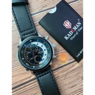 🇲🇾Ready stock🇲🇾 KADEMAN K6164 leather quartz and date watch water resistant jam tangan lelaki jam original