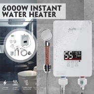 6000W Instant Electric Tankless Hot Water Heater Shower Faucet Instantaneous Water Heater Shower New