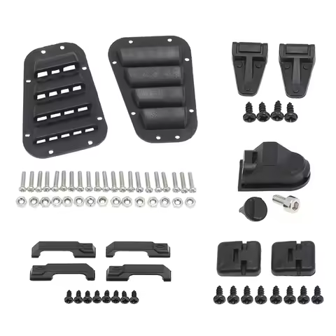 Door Handles Engine Cover Hinge Hood Grille Fuel Tank Port Air Intake Cap for 1:10 RC Crawler Car TR