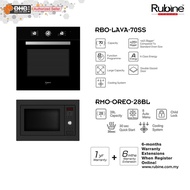 [PACKAGE] Rubine RBO-LAVA-70SS 70L Built in Oven + RMO-OREO-28BL 28L Build in Microwave Oven