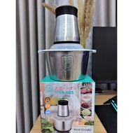 MERK SX / MKC - Chopper Blender Penggiling Daging Stainless Steel 2L Elektrik Logam Manual