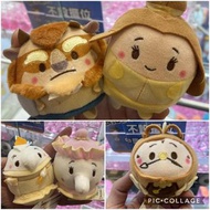 (一套5隻) Disney Ufufy 美女與野獸公仔
