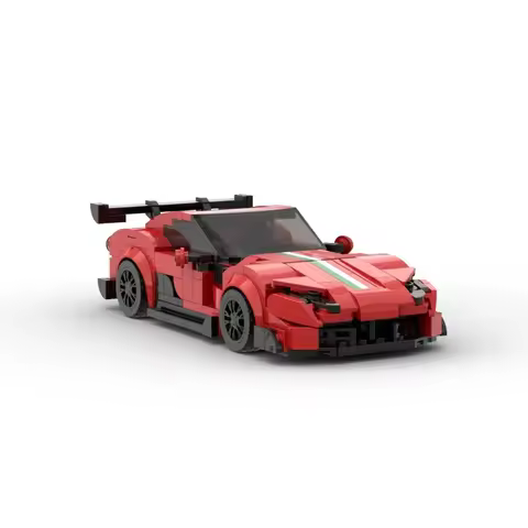 Moc Speed 812GTS Racer Cars City Sports Vehicle Building Blocks Creative Garage Toys for Boys Classi