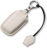 Jayanes Genuine Leather Key Fob Cover Compatible with Toyota bZ4X 2024 2023 RAV4 Prime 2023 2022 202