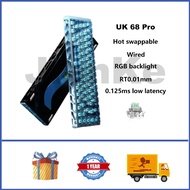 UK 68 Pro Wired Magnetic Keyboard Aluminum 65% Hot swappable RGB Dynamic Key Range SOCD, RS, DKS, TG