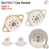 LUOYAO1 1Pcs Ceramic Tube Socket, 7Pin B7G PCB Mount Valve Base,  Tin-Plated DIY GZC7-F GZC7-F-G for