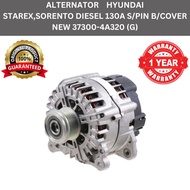 (100% Genuine + 1 Year Warranty)ALTERNATOR:STAREX,SORENTO DIESEL 130A S/PIN B/COVER NEW 37300-4A320