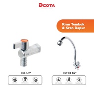 Dcota Kran Air Tembok DSL 1/2+ Kran Dapur Cuci Piring DST 01 1/2