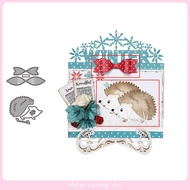 Bow and Hedgehog Set Metal Cutting Mold Etching Craft Etching DIY Carbon Steel Mold