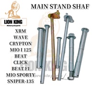 MOTORCYCLE PARTS MAIN STAND SHAFT  XRM/WAVE/CRYPTON/MIO 125/BEAT FI/BEAT/CLICK/MIO SPORTY/SNIPER