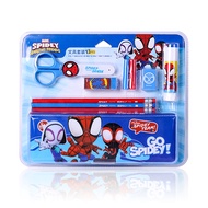Disney Stationery Set Pencil Case 6 HB Pencils Scissors Eraser Pencil Sharpener and Solid Adhesive