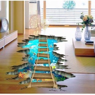 NON-SLIP SAFE MATERIAL 3D Wall Sticker 3D Floor Sticker 3D Art Sticker Waterproof Sticker Stiker 3D 
