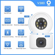 V380 CCTV Camera Dual Lens Two Way Audio Night Vision PTZ PIR 2MP - BQ2