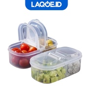 Kitchen Box Food Storage Container Fruit Spices 2 Slots Multipurpose Storage Box Food Container HM10