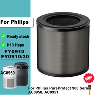 FY0910/30 FY0910 Replacement H13 Hepa Activated Carbon Filter for Philips Air Purifier 900 Series AC