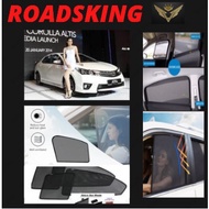 [ 4 PCS ] TOYOTA ALTIS 2014~2018 WINDOW MAGNETIC SUNSHADE CURTAIN HIGH QUANLITY