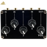 Stereo Audio Mixer 3.5mm 4 Channel Portable Mini Audio Mixer with Separate Volume Control  SHOPSBC3781