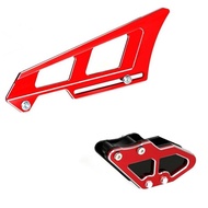 สำหรับคาวาซากิ KLX125 KLX150 KLX140 2008-2023 3D แกะสลักสีเขียวโซ่ล้อหลังยามคู่มือชุดเซฟเวอร์เซอร์โว