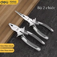 Deli Kìm đa chức năng hạng nặng,Kìm cắt dây mũi dài và Kìm cắt chéo